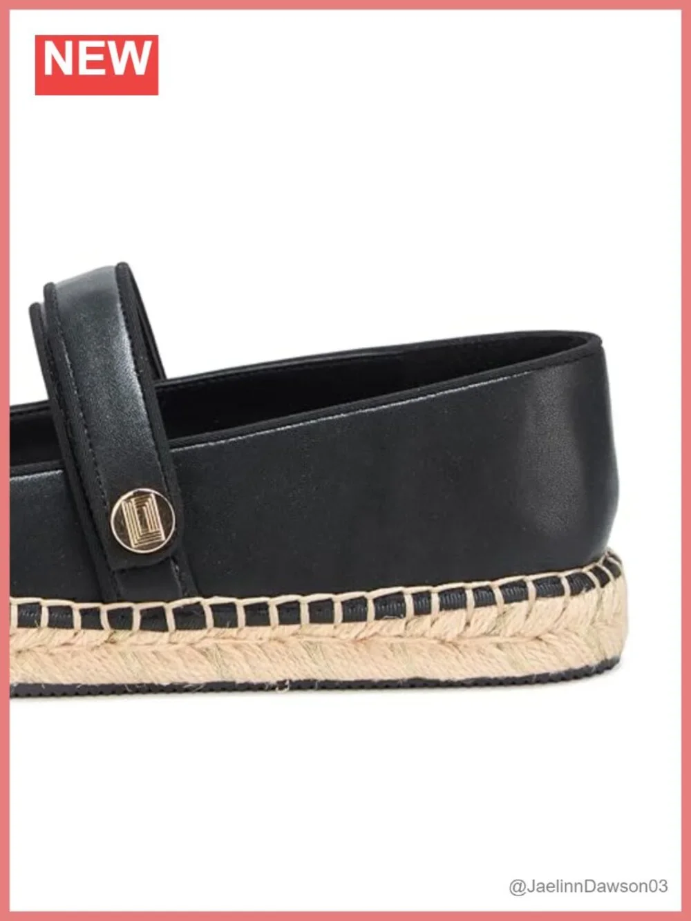 Karl Lagerfeld Mikai Mary Jane Espadrille Platform Sandal Leather Cushioned